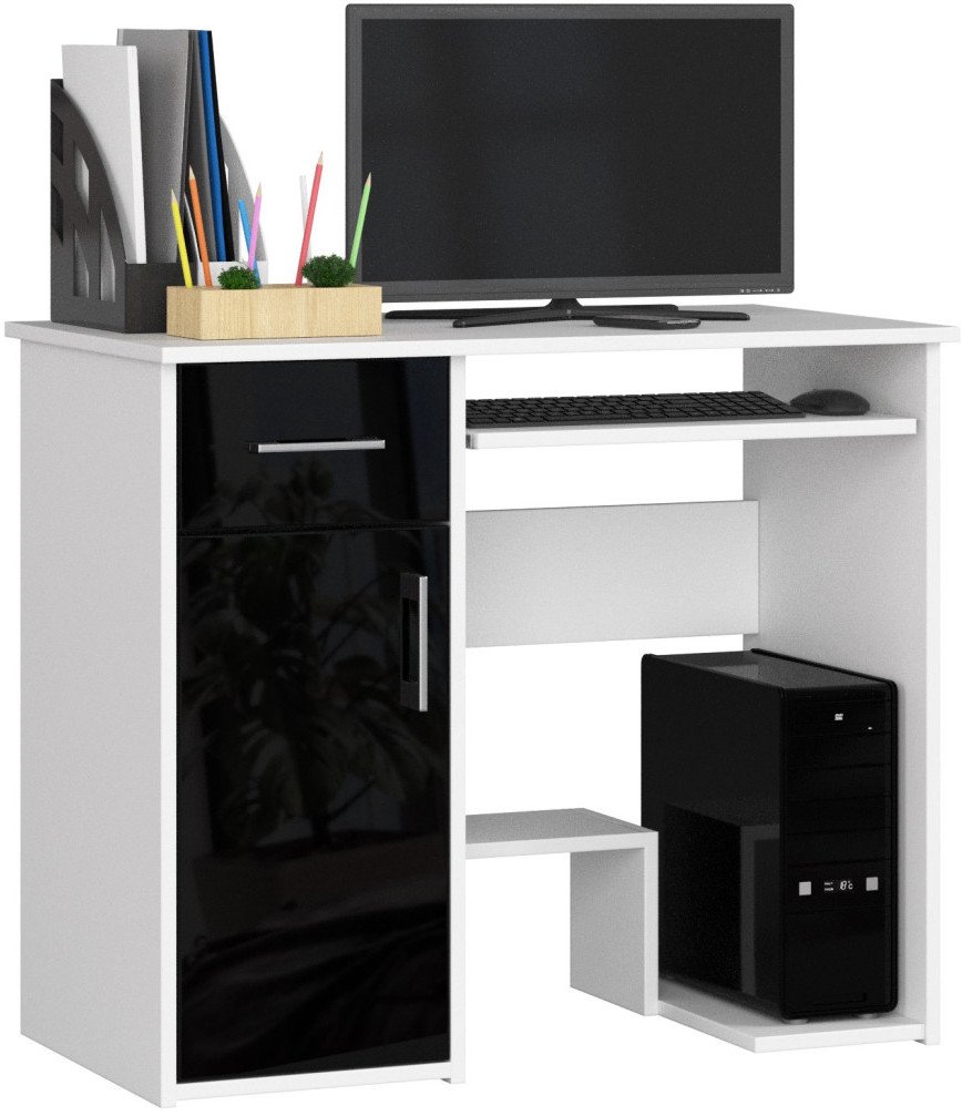 Biurko Fabryka Mebli Akord Jay Czarne z połyskiem 90 cm x 50 cm