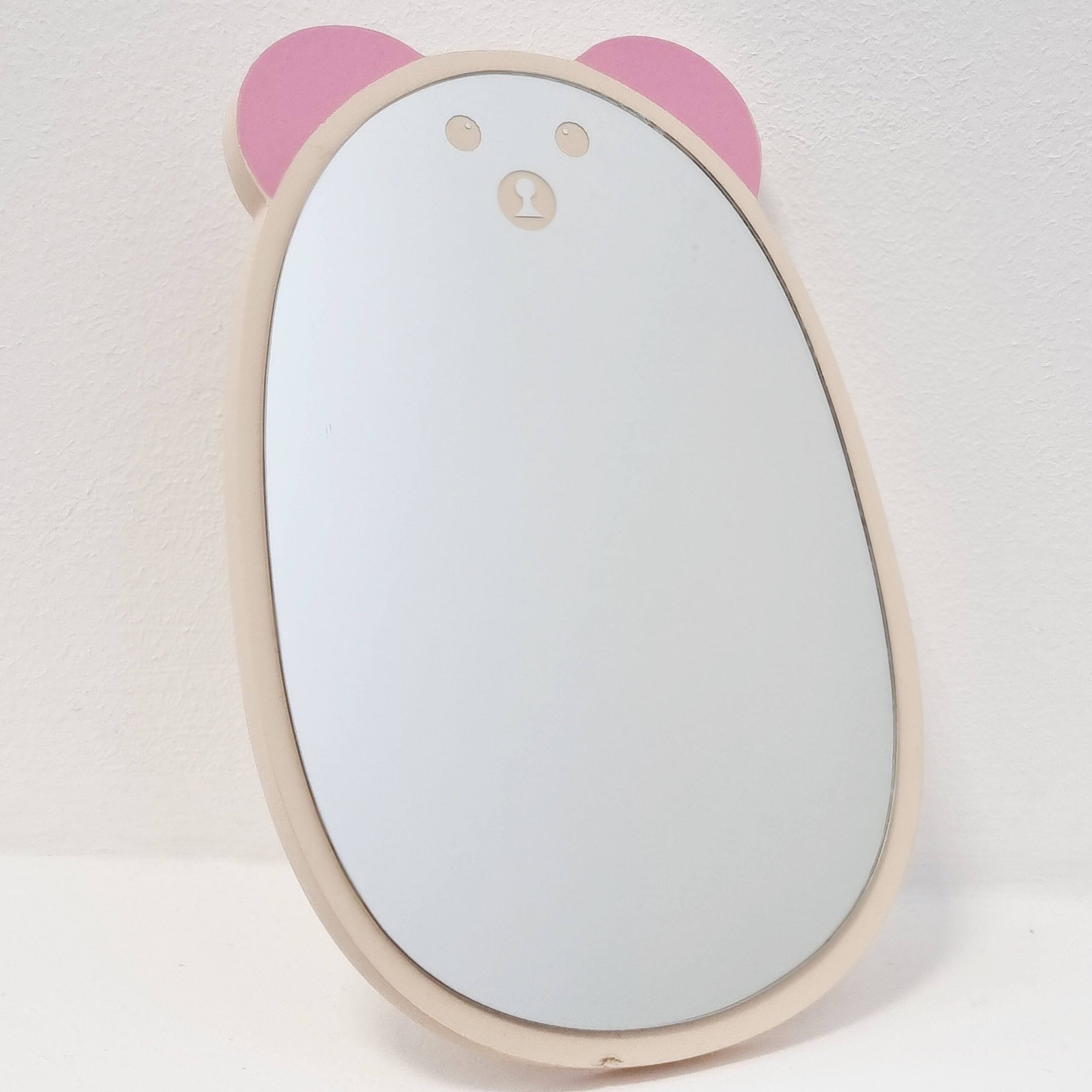 myHomelife Lusterko drewniane na nóżkach stojące miś