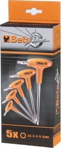 Beta Tools KOMPLET KLUCZY TRZPIEN.-KÄTOWYCH 6-KÄTNYCH,RÄKOJEÅÄ, 5SZT.