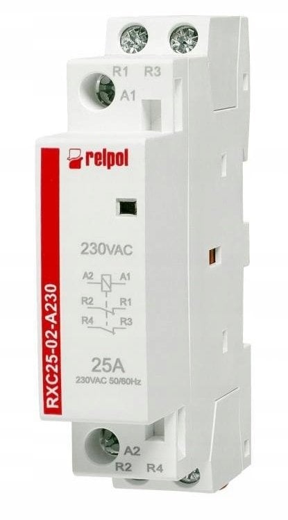 Stycznik Instalacyjny 250 V AC 25 A 230 V AC 2617012 RXC25-02-A230