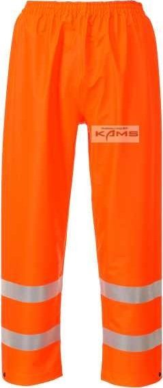 Portwest FR43 - Lekkie spodnie robocze do pasa, ostrzegawcze Sealtex Flame, z trudnopalnymi taśmami ostrzegawczymi - żółty- 4XL