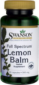 Swanson FS Lemon Balm 500mg 60 kaps.