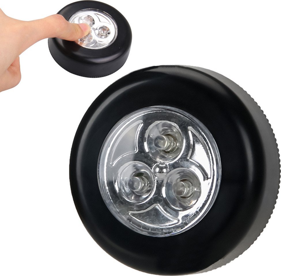 Verk Lampka dotykowa bezprzewodowa samoprzylepna stick touch 3 led do szafy Lampka dotykowa bezprzewodowa samoprzylepna stick touch 3 led do szafy