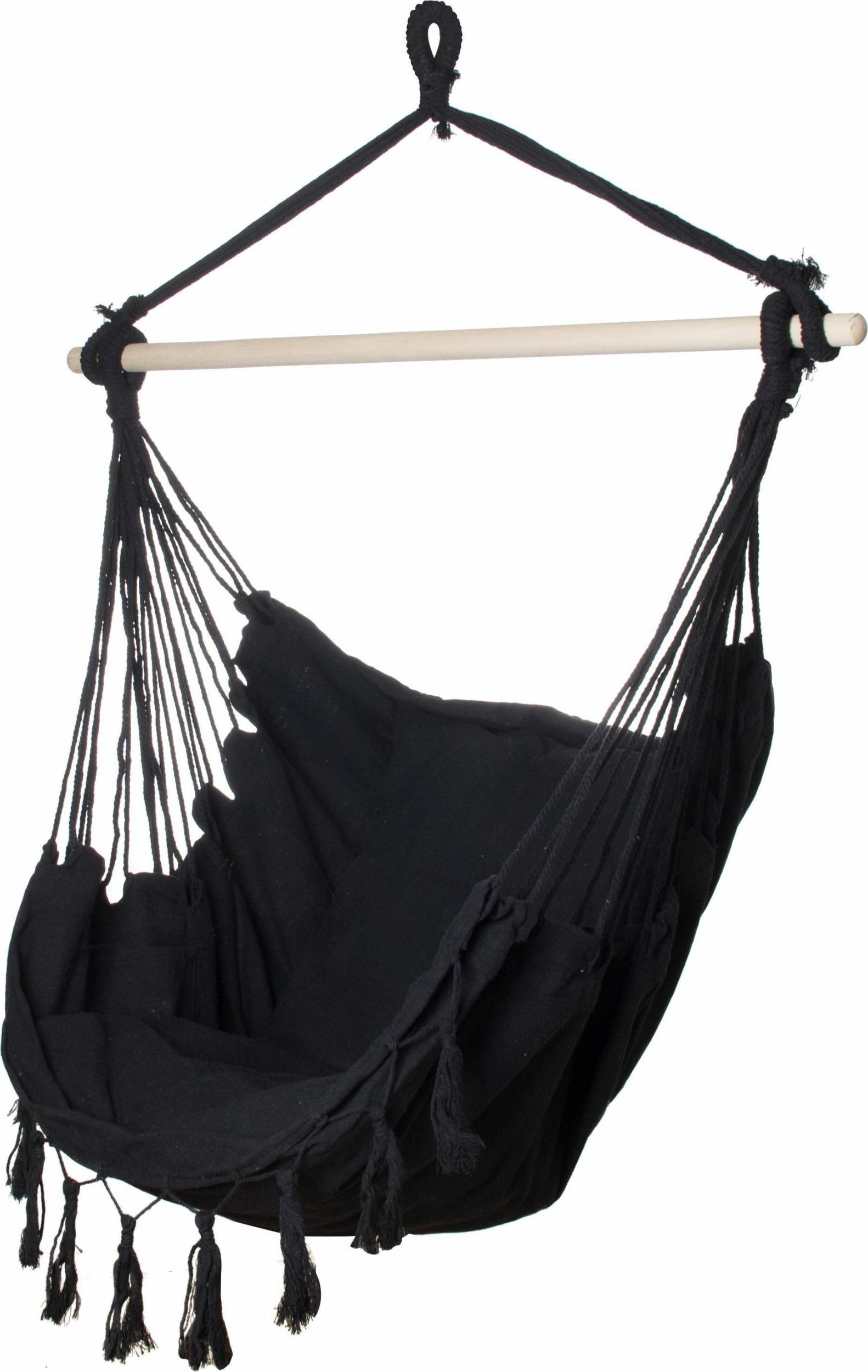 kontrast Hamak BRAZYLIJSKI Fotel Bujany Rodos2 100x130 czarny