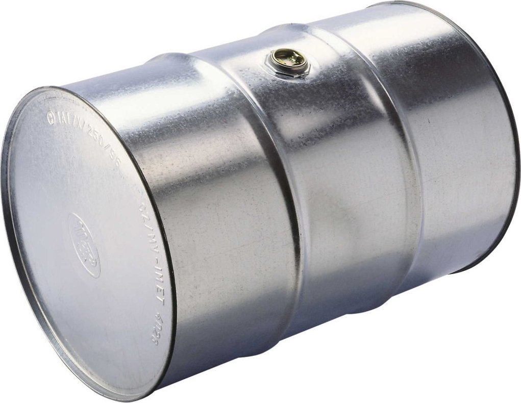 Meva Beczka stalowa metalowa ocynkowana 200L otwór 2'' w pobocznicy