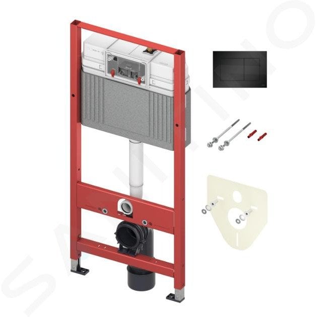 Stelaż do WC TECEbase + przycisk TECEnow czarny