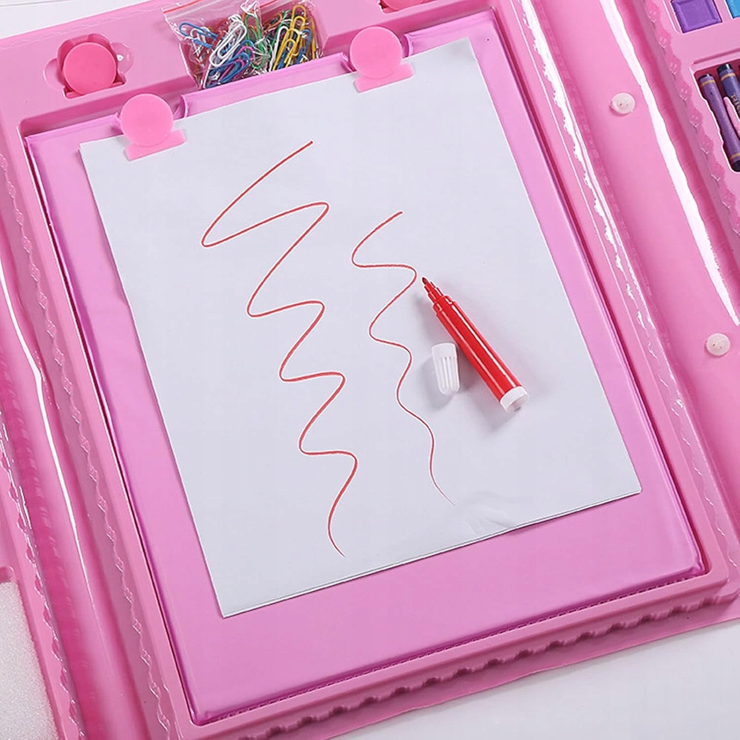 Kredki Zestaw Artystyczny Do Malowania + Różowa Walizka 208 Elementów Xxl