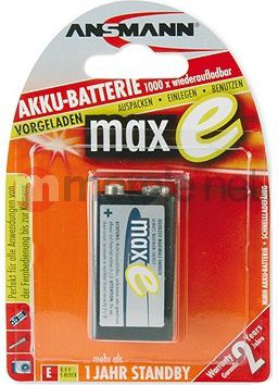 Ansmann Akumulator MaxE 9V Block 200mAh 1 szt.