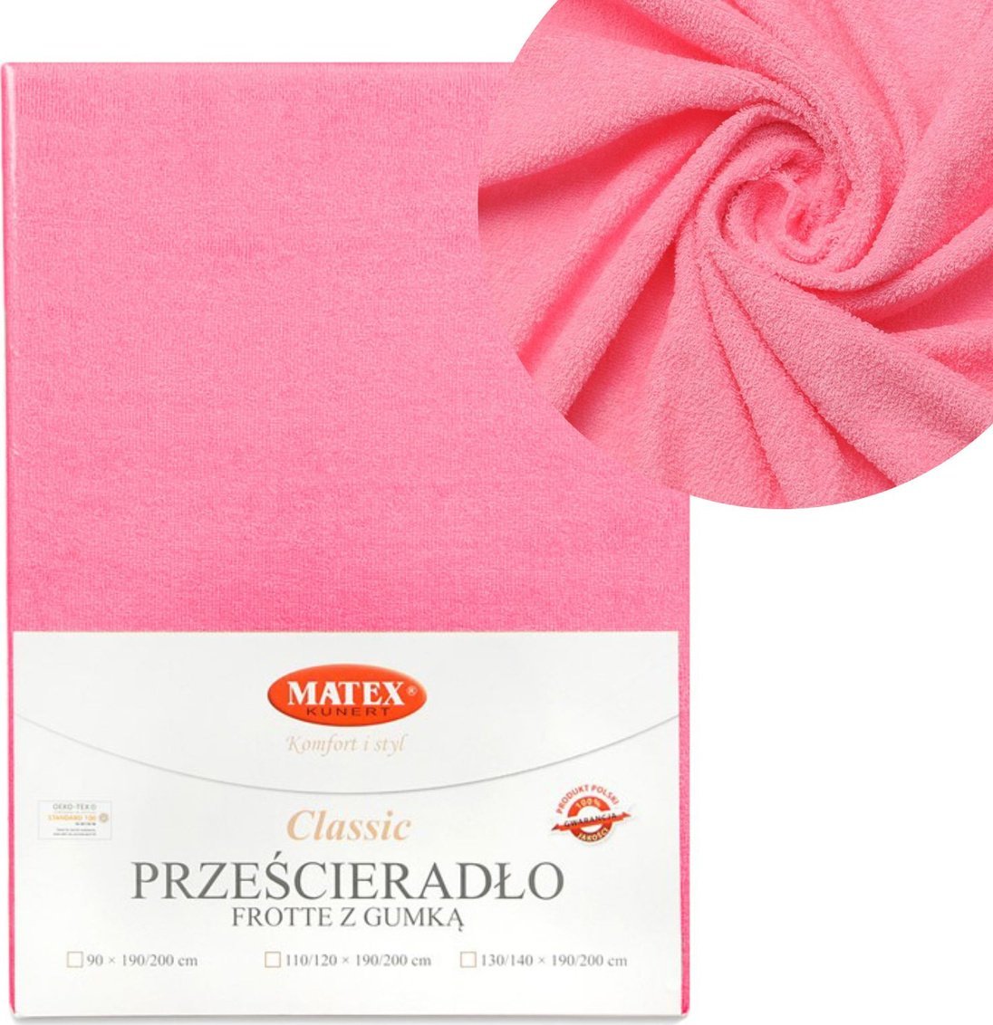 BabyMatex Prześcieradło 70 x 140 z Gumką Frotte CLASSIC 10