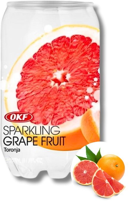 OKF Sparkling Grapefruit, koreański napój gazowany 350ml
