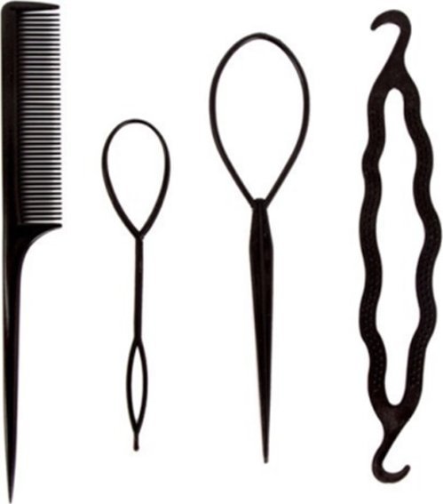 KIK Wypełniacz do koka zestaw do upinania włosów akcesoria grzebień twister szpilki