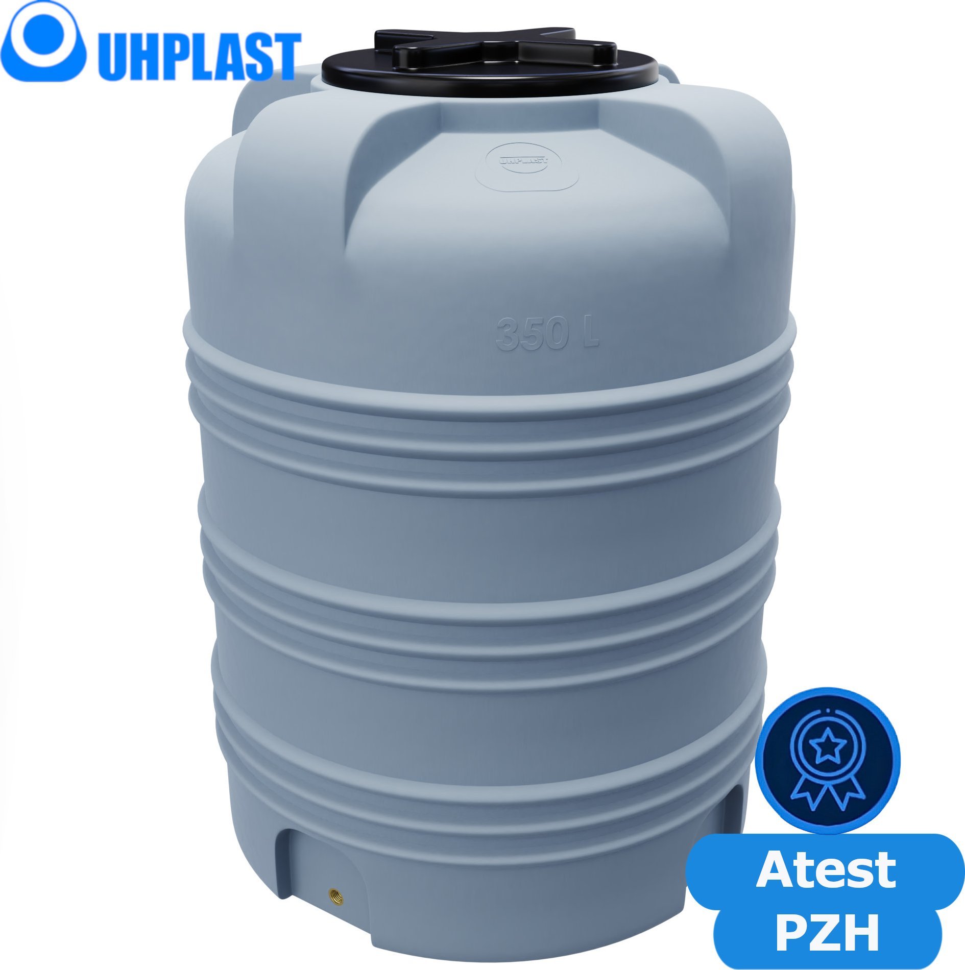 UHP Zbiornik na wodę 350l UHP VERTICON V-350 Szary