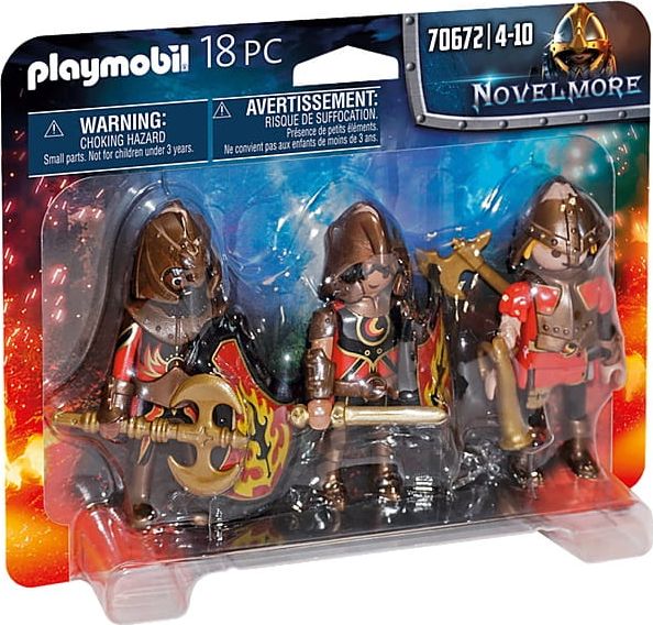 Playmobil Zestaw 3 Wojowników Burnham (70672)
