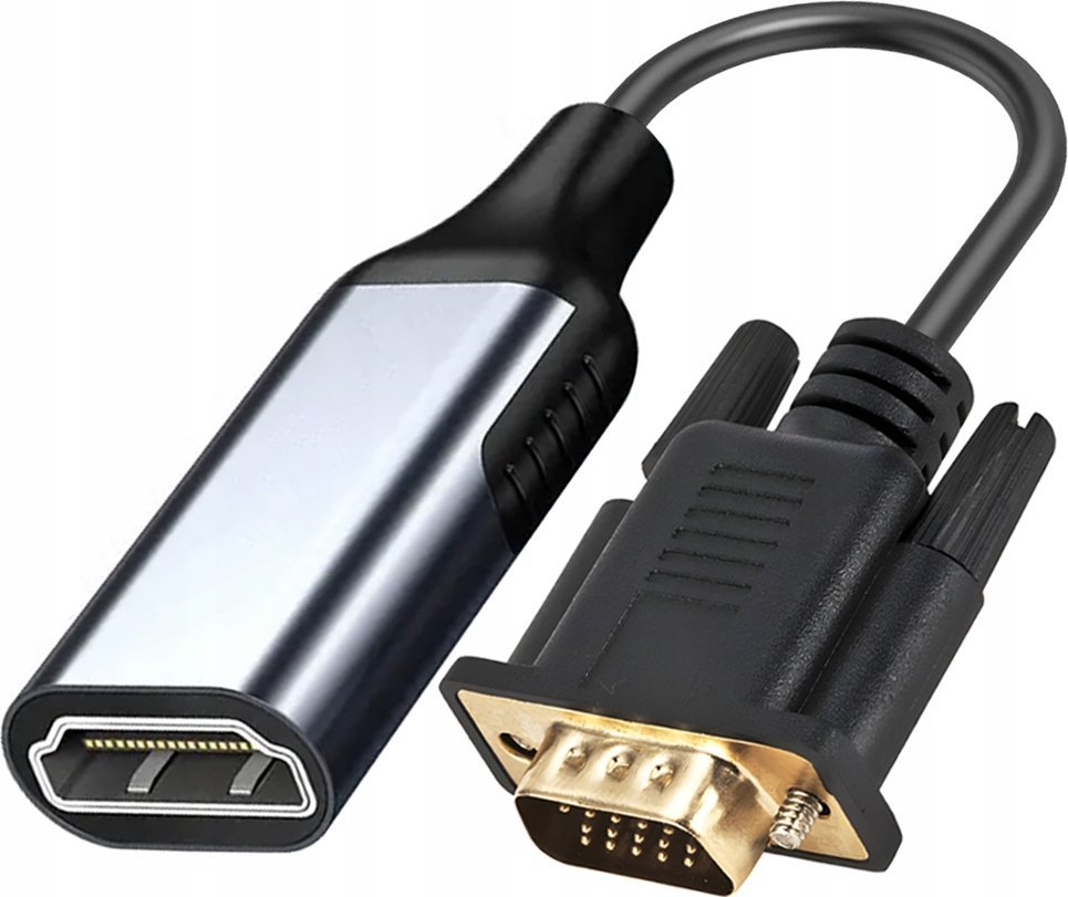 Adapter AV Co2 CO2 ADAPTER VGA DO HDMI KABEL PRZEJŚCIÓWKA KONWERTER FULL HD 1080P 60HZ