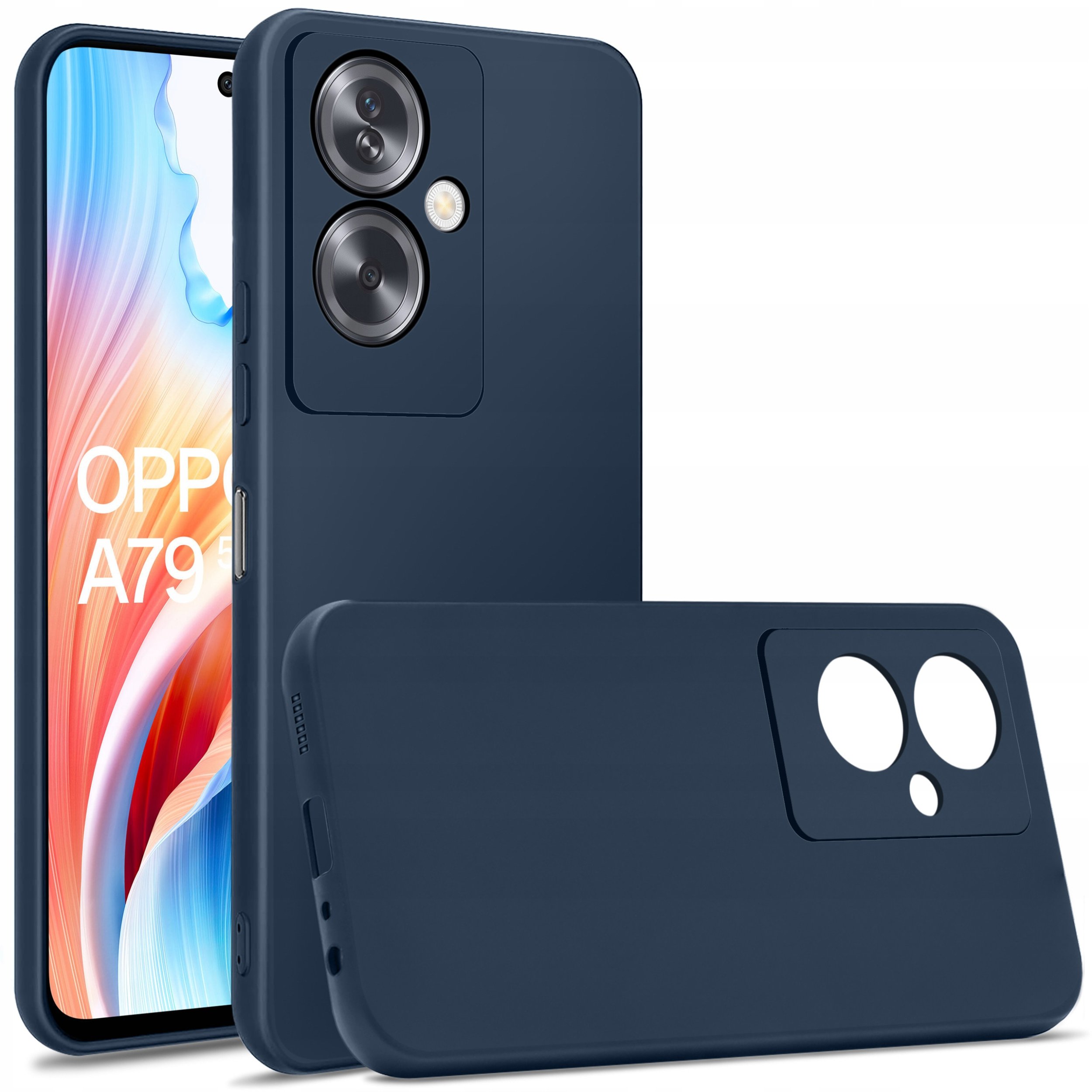 Etui do Oppo A79 5G CASE SOFT MATT PLECKI + SZKŁO OCHRONNE 9H