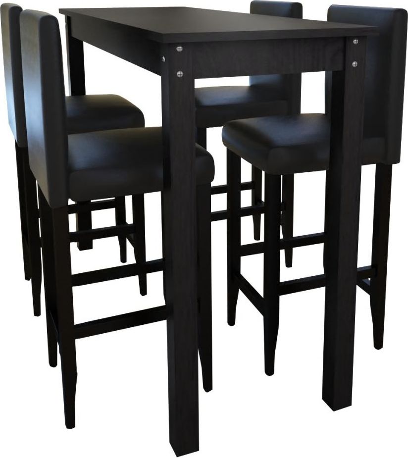 Elior Nowoczesny stolik barowy z 4 krzesłami Arsen 3X