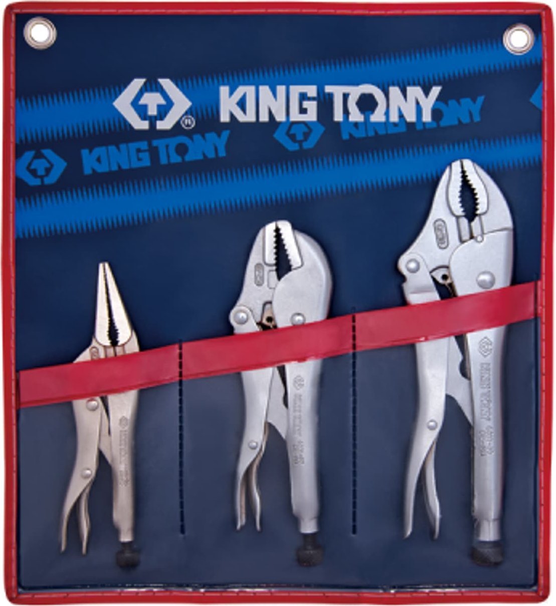 King Tony ZESTAW SZCZYPIEC ZACISKOWYCH MORSE''''A 3 SZT. ETUI''' King Tony