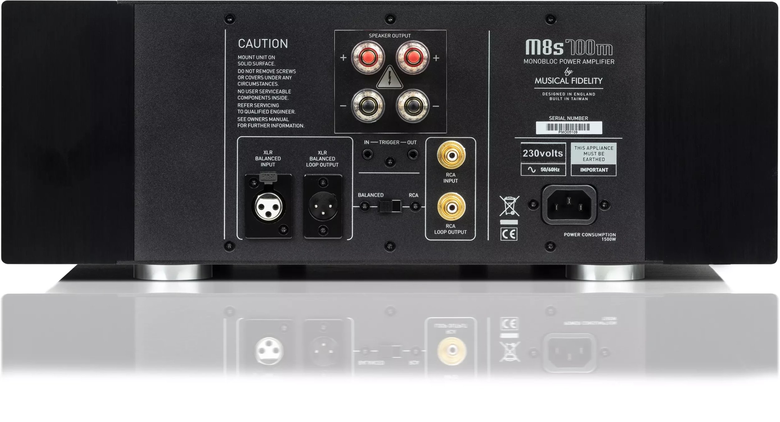 Wzmacniacz mono Musical Fidelity M8s-700m czarny