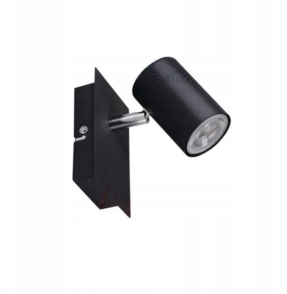Oprawa ścienno-sufitowa GU10 max 10W EVALO EL-1I B-SR czarny 35691