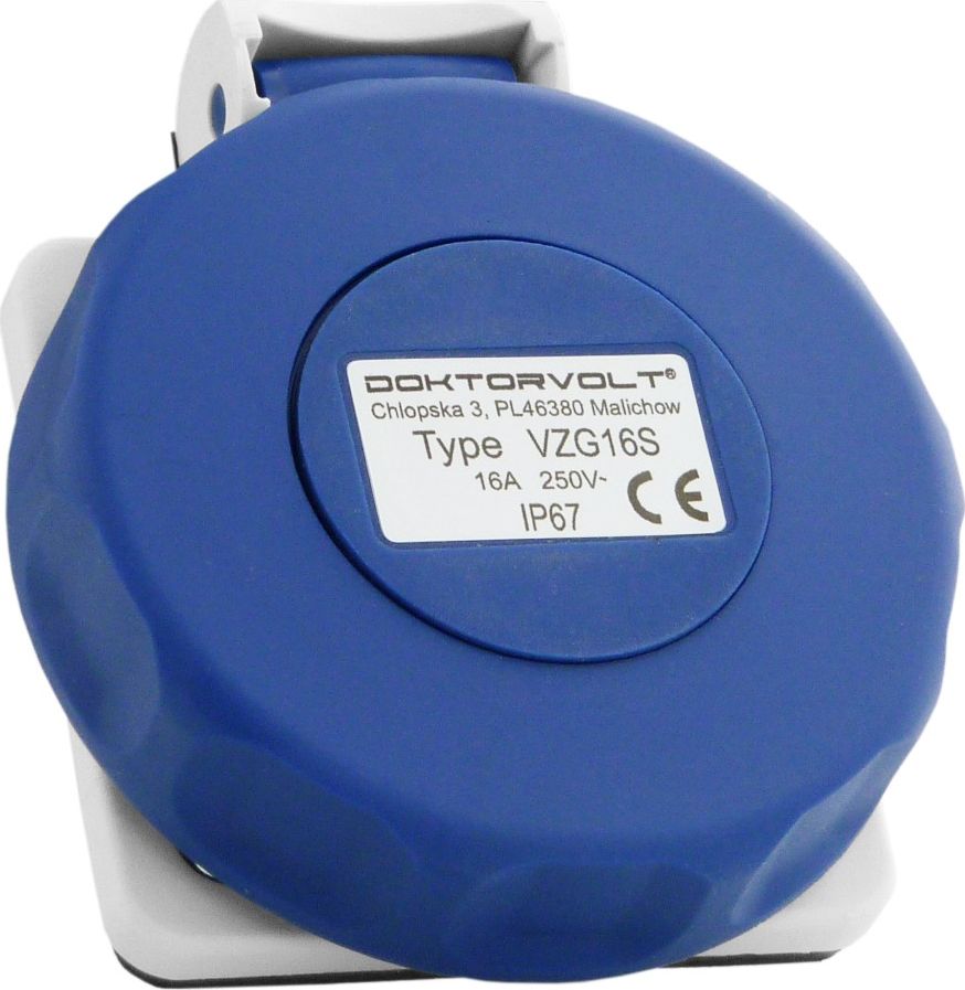 Doktorvolt Gniazdo tablicowe 230V 16A IP67 system Schuko Doktorvolt 9986