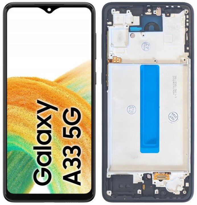 WYŚWIETLACZ EKRAN LCD DO SAMSUNG A33 5G OLED RAMKA CZARNA SM-A336B A336B