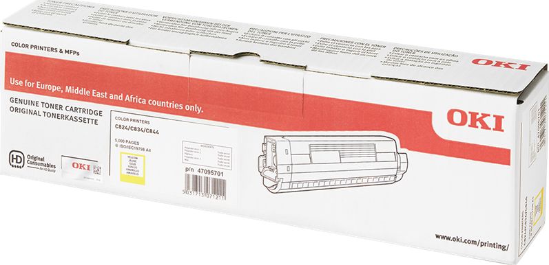 Toner OKI 47095701 Yellow Oryginał (47095701)