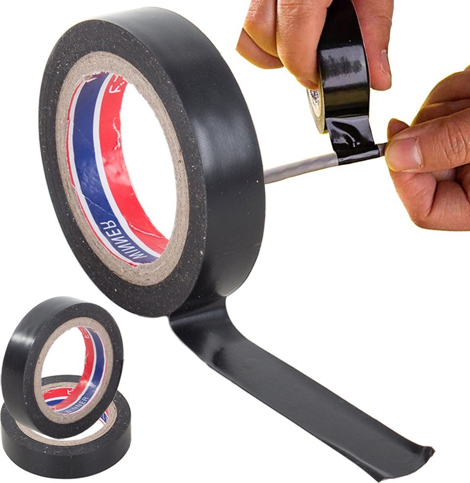 Verk Mocna taśma izolacyjna pcv czarna wodoodporna 18m Mocna taśma izolacyjna pcv czarna wodoodporna 18m