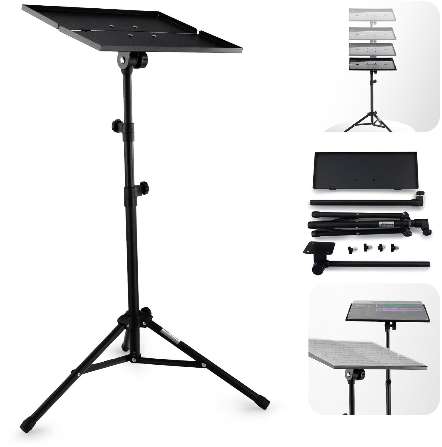 Uniwersalny statyw z podstawą na tablet projektor nuty HPS1 Hardman one size
