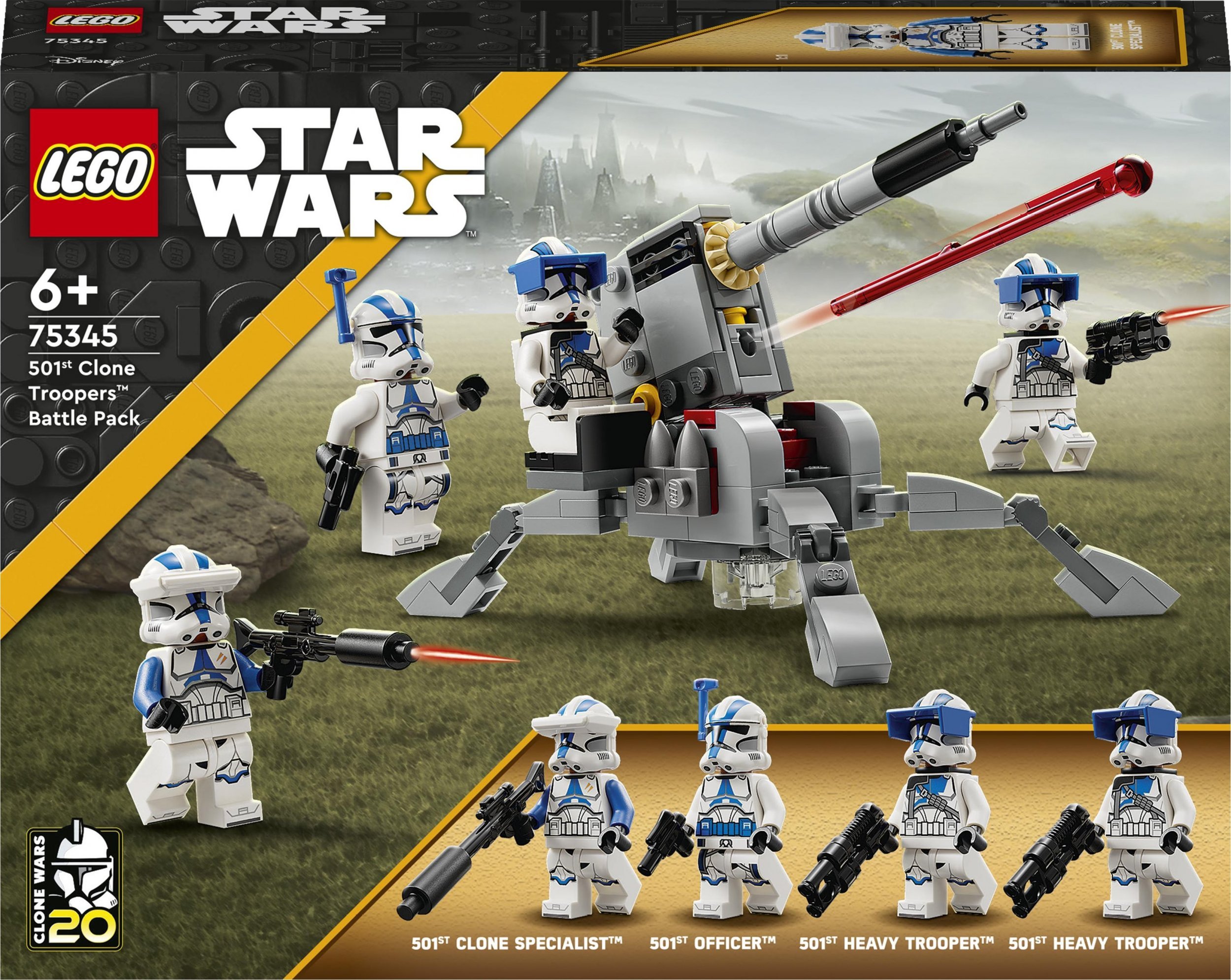 LEGO Star Wars Zestaw bitewny – żołnierze-klony z 501. legionu (75345)