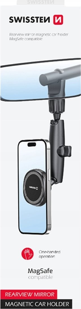 Sourcing Swissten Magnetic Car Mirror Holder for Smartphone