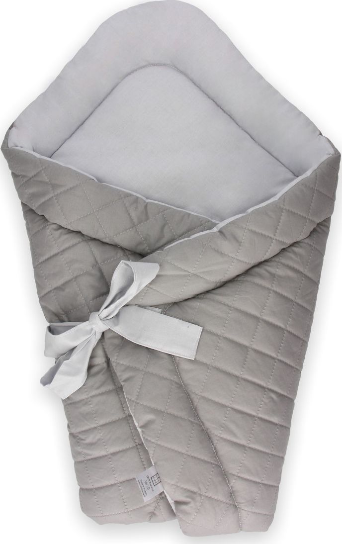 Lufcik Dwustronny rożek niemowlęcy Wafel Gray