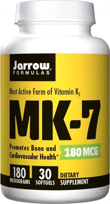 JARROW FORMULAS Jarrow Formula - Witamin K2 MK-7, 180mcg, 30 kapsułek miękkich