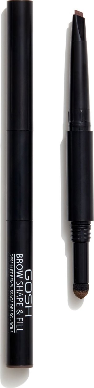 Gosh Gosh, Shape & Fill, Double, Eyebrow Cream Pencil, 001, Brown, 0.5 g For Women