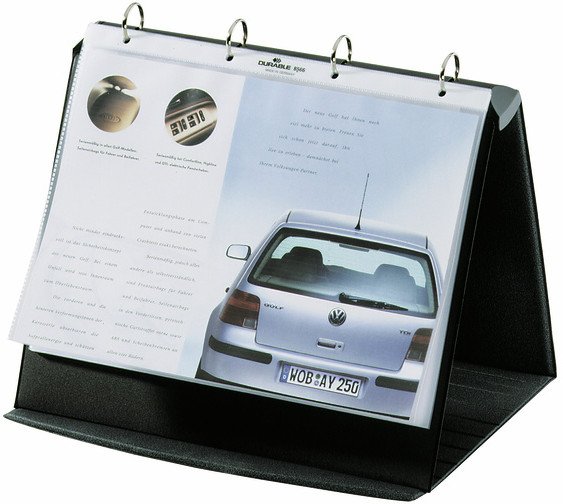 Durable Durastar, Freestanding, A4, Landscape, PVC, Graphite, Grey, 330 mm