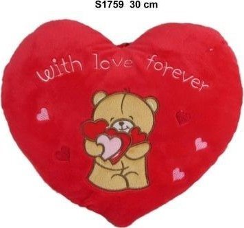 Poduszka Serce miś 30cm