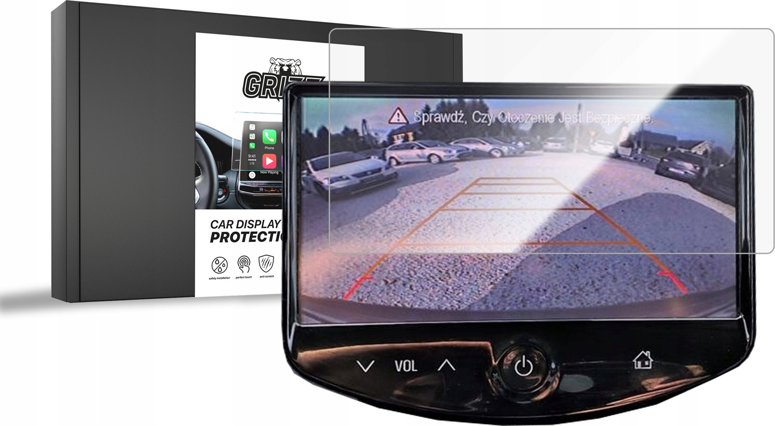 GrizzGlass Folia ceramiczna GrizzGlass CarDisplay Protection do Chevrolet Trax 1 7" 2013-2015