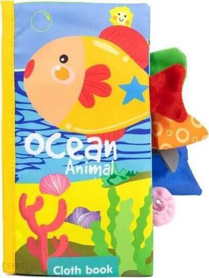 Woopie Książeczka Z Ogonkami Zwierząt Morskich Materiałowa Szeleszcząca