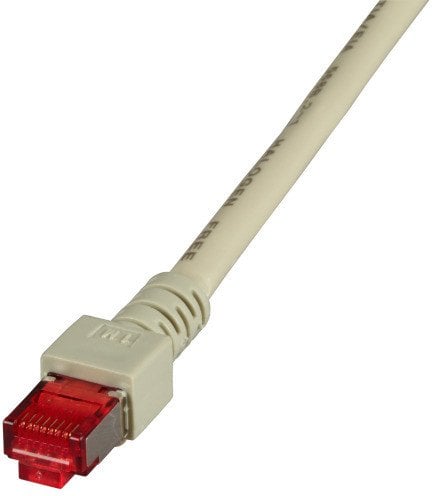 EFB Kabel RJ45 S/FTP Cat.6 LSZH szary czysta miedź z nadrukiem długości na osłonie przeciw zgięciowej opatentowane 40m