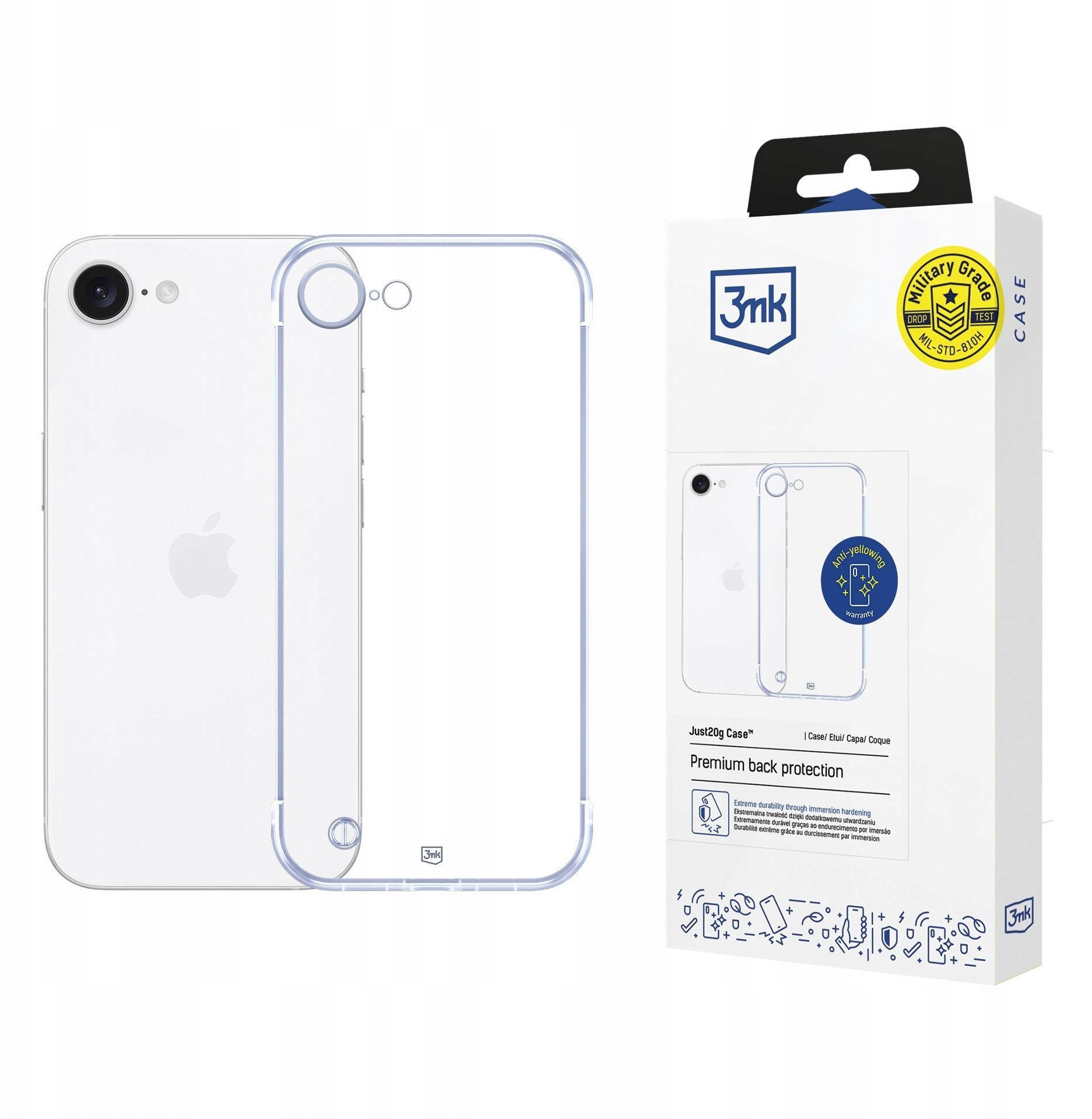 3MK Etui Just20g Clear Case do Apple iPhone 16E