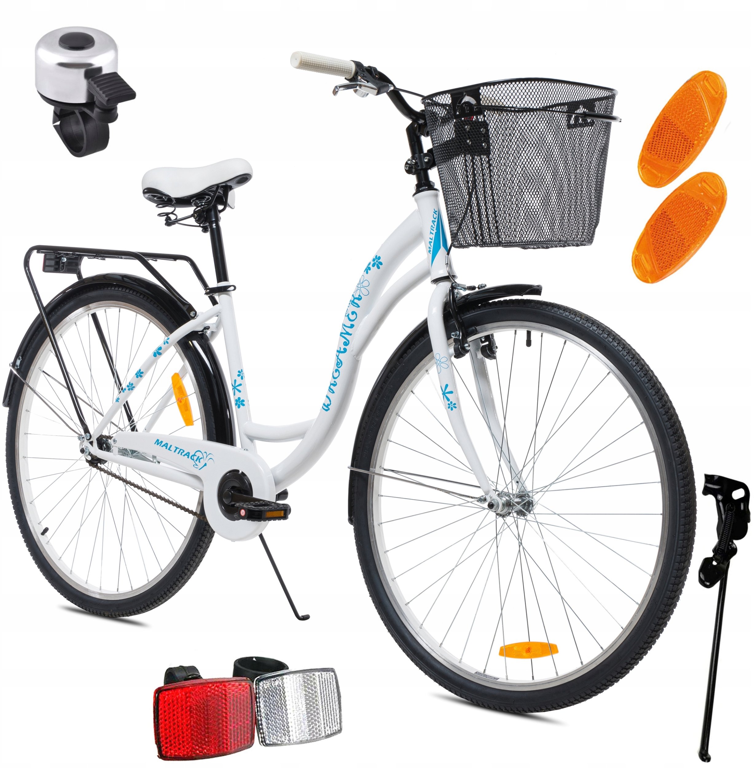 Rower Miejski MalTrack Citybike Dreamer White 28"