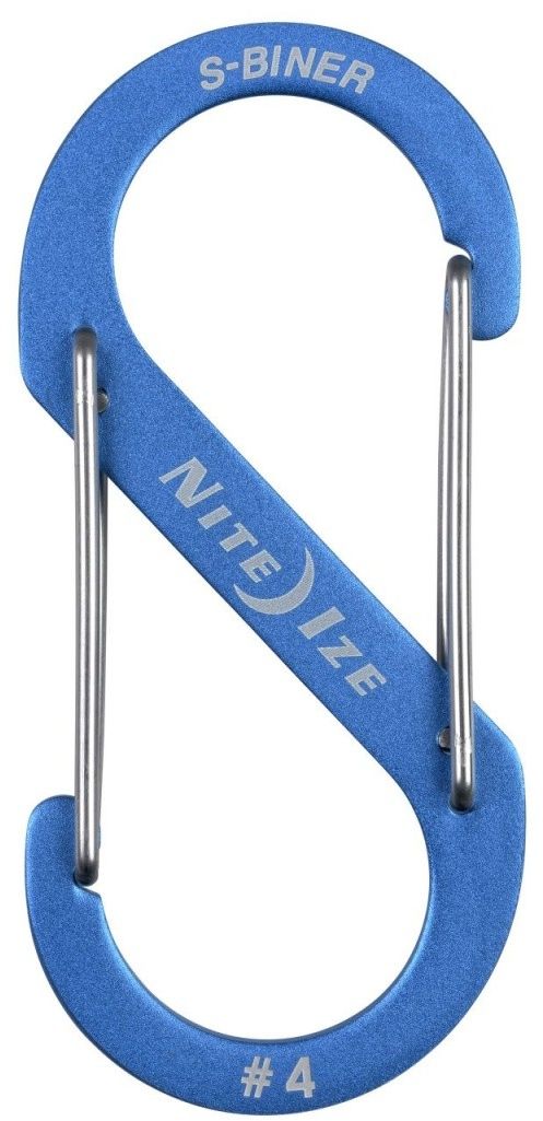Nite Ize Karabińczyk S-Biner Dual #4 aluminium niebieski (SBA4-03-R6)