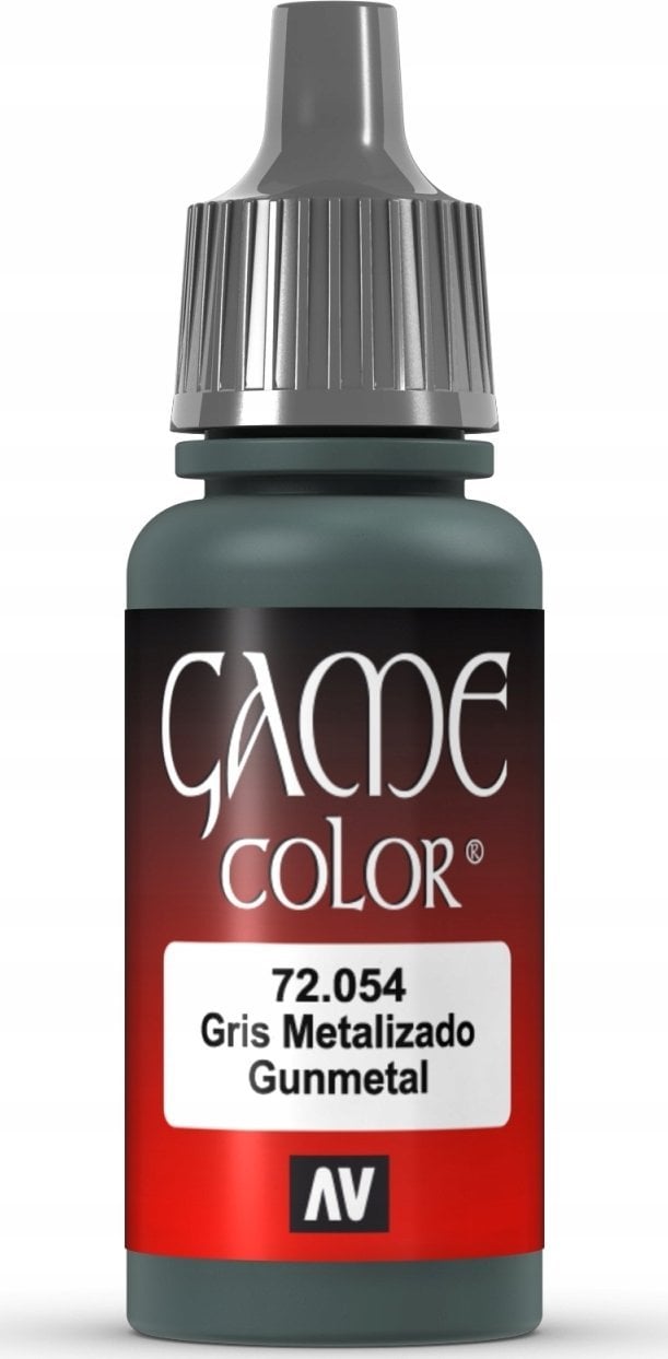 Vallejo Vallejo: 72.054 - Game Color - Metallic - Dark Gunmetal (18 ml)