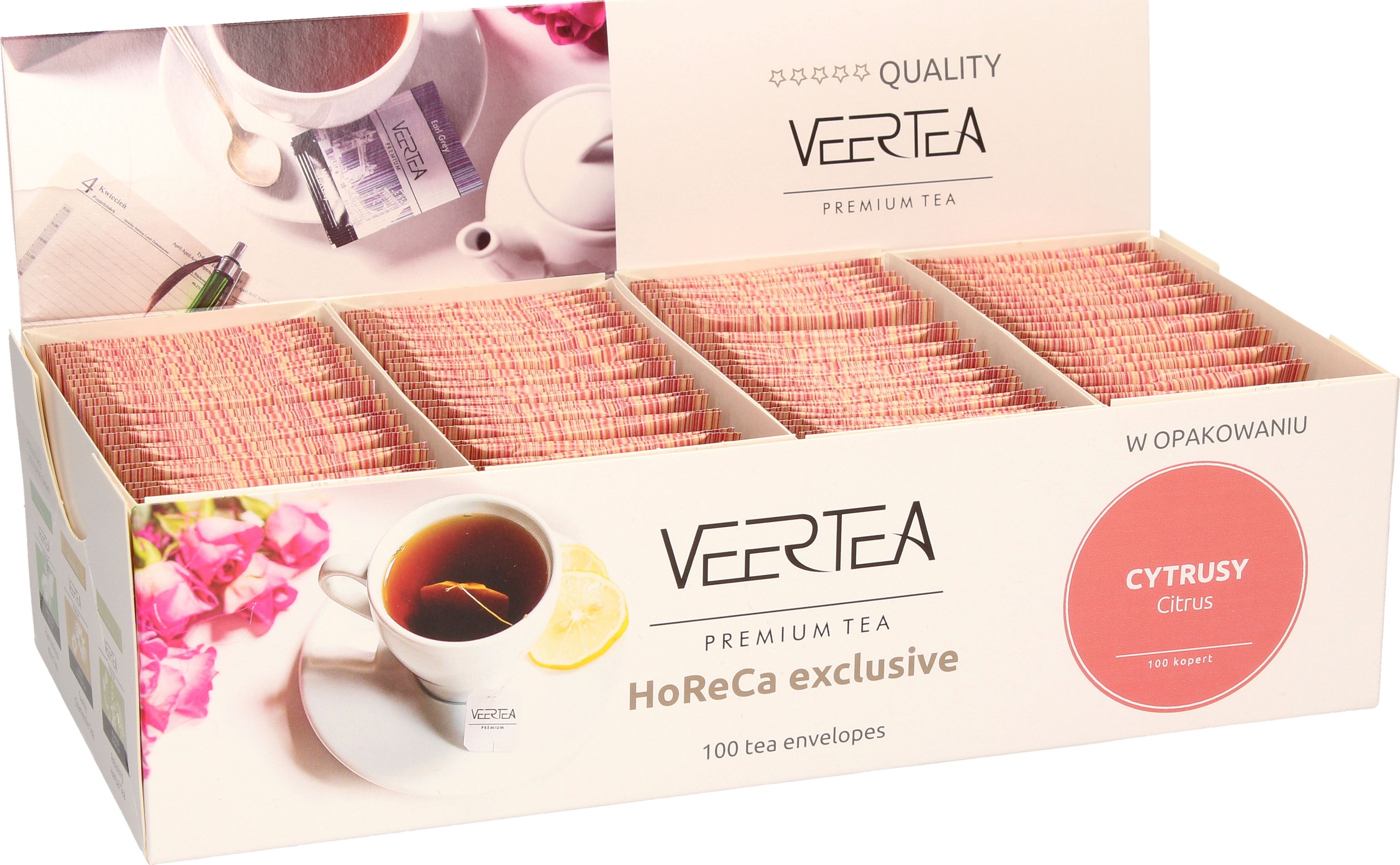 VEERTEA PREMIUM Herbata owocowa Citrus 100 saszetek