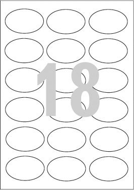 Avery Zweckform ETYK.ZF L6024REV 63,5X42,3 25 ARK./450/ ETYKIETA - L6024REV-25
