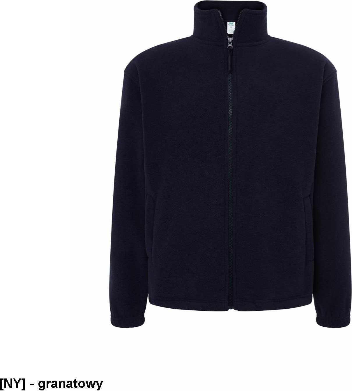 JHK FLRA 300 - bluza z mikropolaru, wykończenie antypilingowe, suwak w kolorze polaru - granatowy 5XL