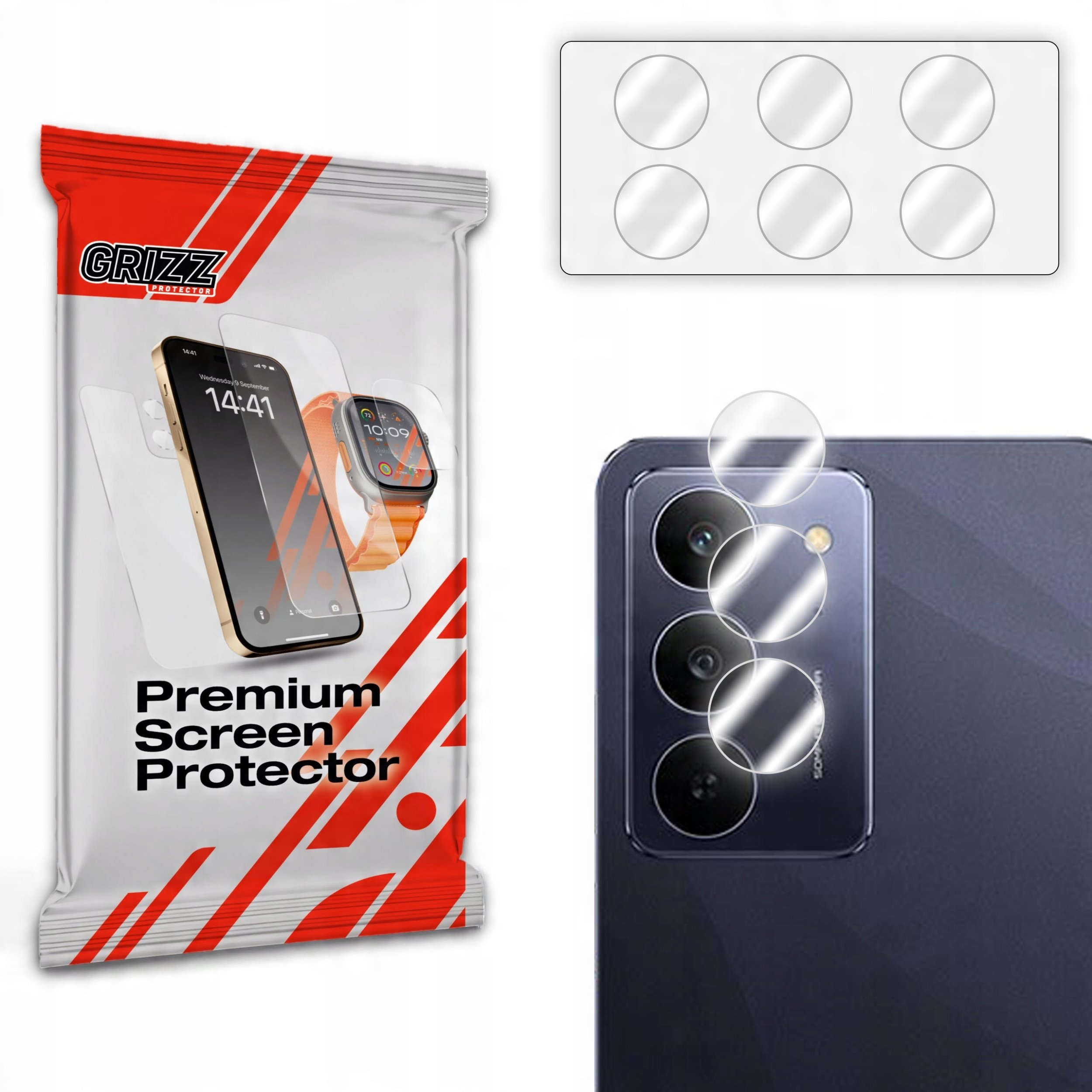 Szkło na aparat GrizzGlass HybridGlass Camera do Realme C75x