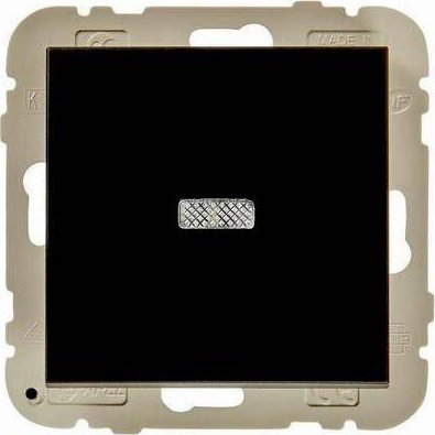 Efapel EFAPEL LOGUS90 ŁĄCZNIK UNIWERSALNY (1-BIEGUNOWY LUB SCHODOWY) Z PODŚIWETLENIEM CZARNY 90072 KWPM