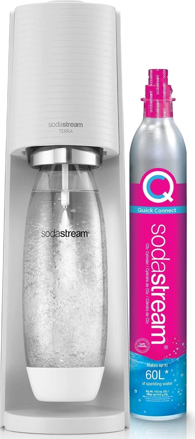 Saturator Sodastream Terra + 1 butelka + gaz Biały