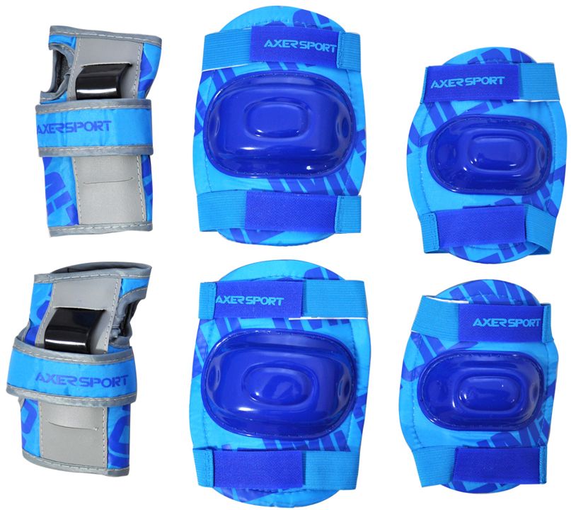Axer Sport Komplet ochraniaczy niebiesko-szary r. S (A20944-S)