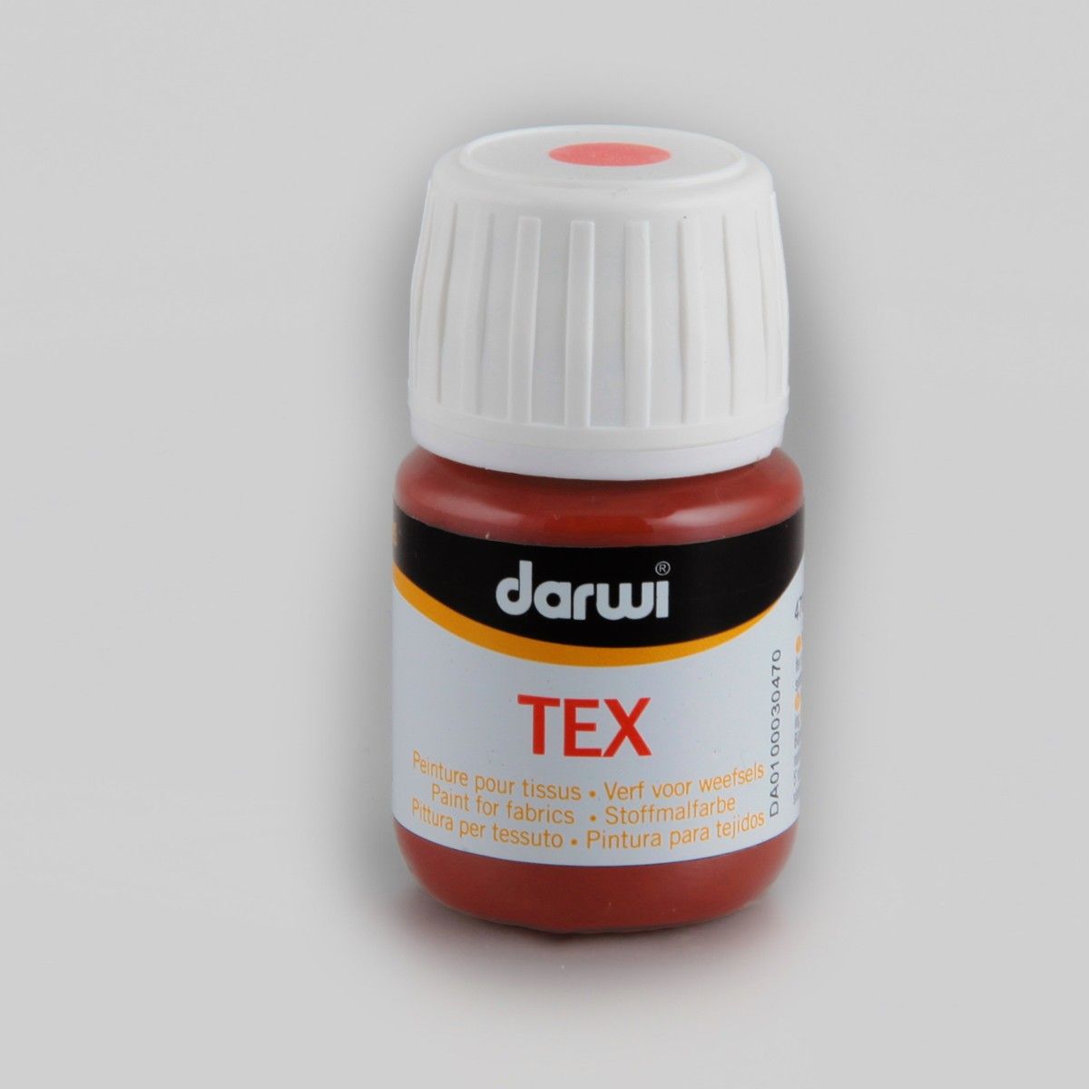 The Clay and Paint Factory Farba do Tkanin 30 ml Czerwono Brązowa